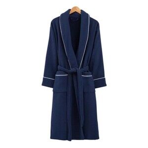 Ozan Premium Home Majesty Waffle Unisex Bath Robe SMALL / MEDIUM Bath Robe Navy
